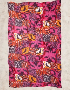 Hot Foulard orange imprimé Foulards|Accessoires
