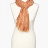 Hot Foulard orange imprimé Foulards|Accessoires