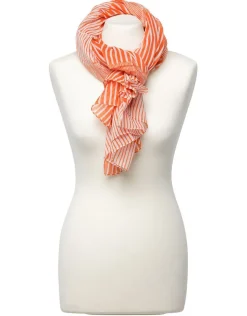 Sale Foulard rayé orange Foulards|Accessoires