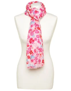 Fashion Foulard rose floral Foulards|Accessoires