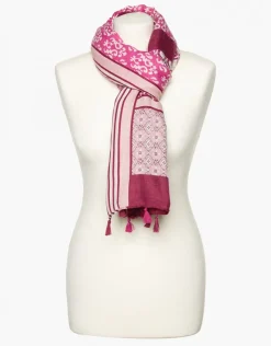 Sale Foulard rose fuchsia impr Foulards|Accessoires