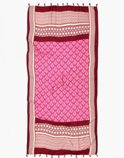 Sale Foulard rose fuchsia impr Foulards|Accessoires