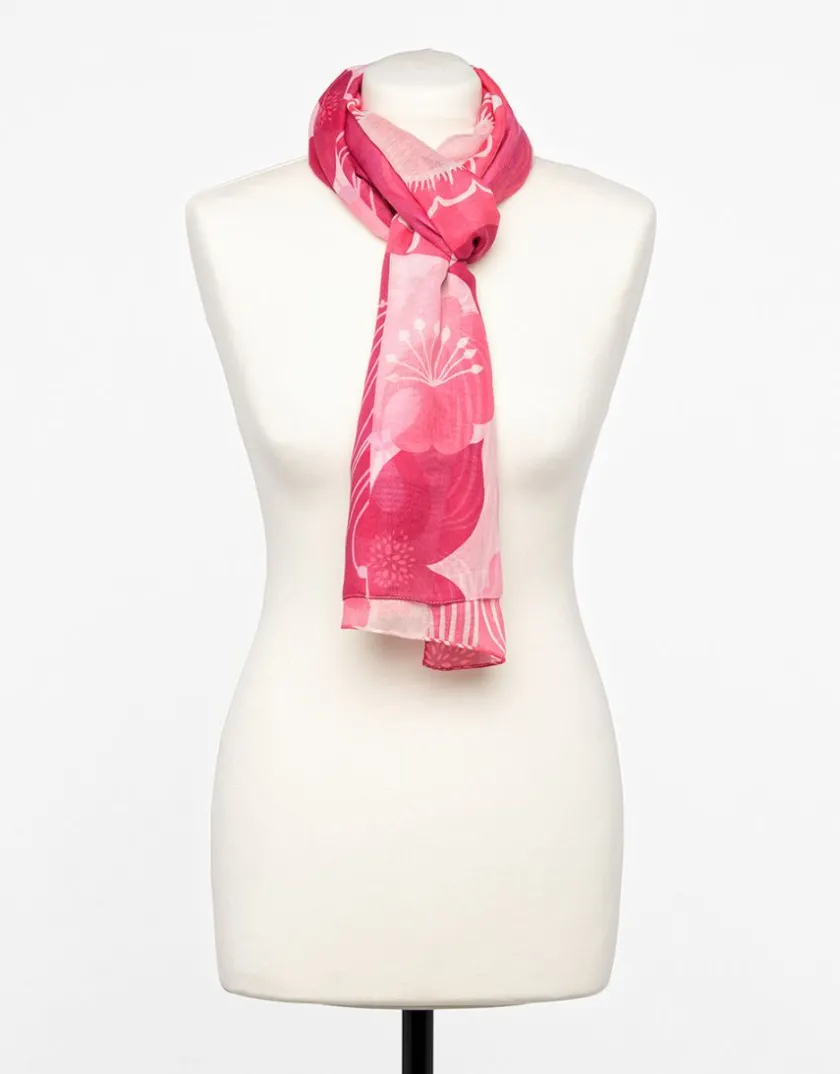 Online Foulard rose imprimé Foulards|Accessoires