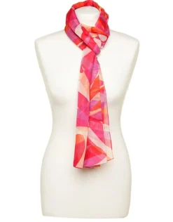 Hot Foulard rose imprimé Foulards|Accessoires
