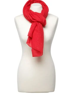 Hot Foulard rouge paillettes Foulards|Accessoires