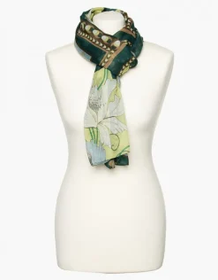 Fashion Foulard vert imprimé Foulards|Accessoires