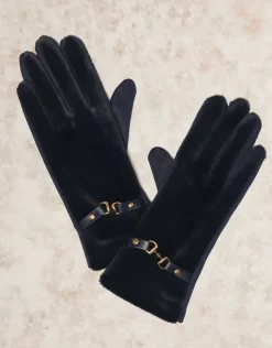 Online Gants doux gris Accessoires