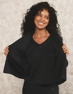 Hot Gilet 2 en 1 noir sequins Gilets|Maille