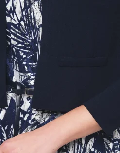 Fashion Gilet boléro bleu léger Gilets|Maille