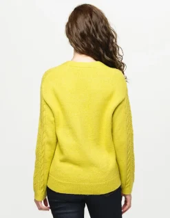 Hot Gilet grosse maille anis Gilets|Maille