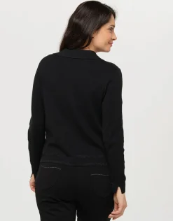Discount Gilet irisé noir Gilets|Maille