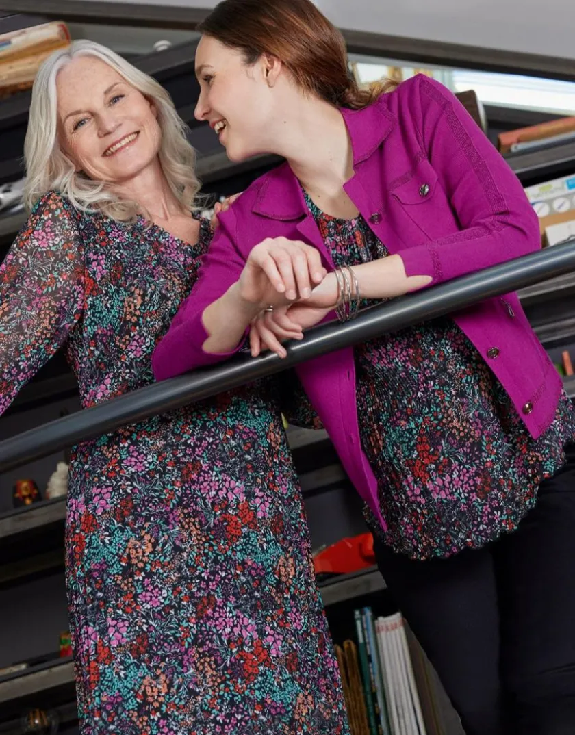 Discount Gilet irisé prune Gilets|Maille