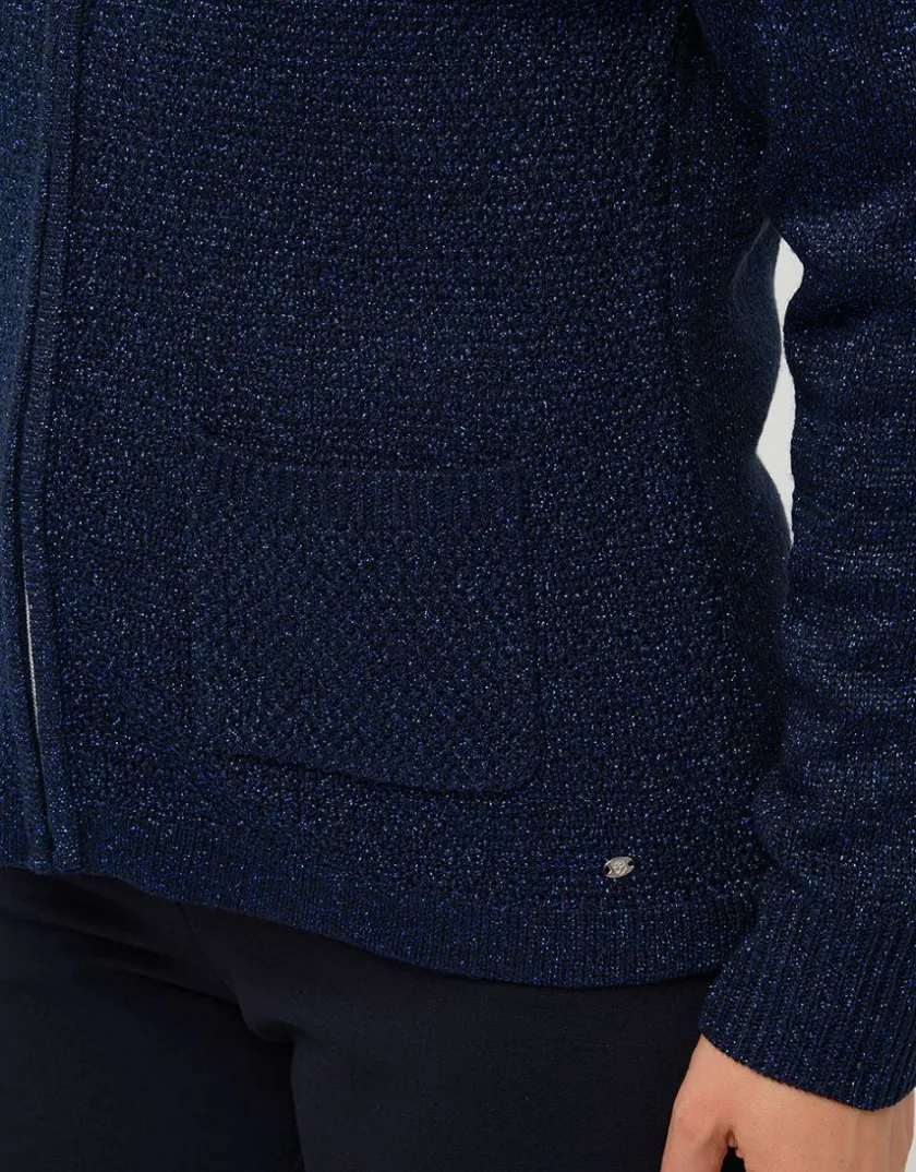 Outlet Gilet maille marine irisé Gilets|Maille