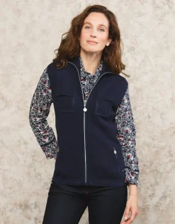 Clearance Gilet sans manches bleu Gilets|Maille