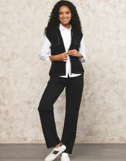 Sale Gilet sans manches noir Gilets|Maille