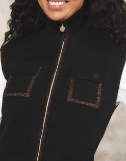Sale Gilet sans manches noir Gilets|Maille