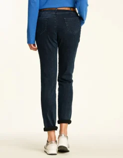 Sale Jean 7/8 bleu stretch Jeans|Ajustés