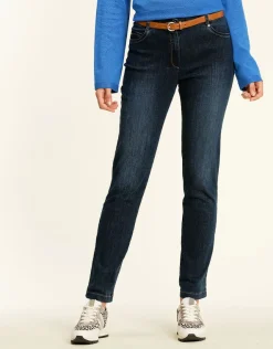 Sale Jean 7/8 bleu stretch Jeans|Ajustés