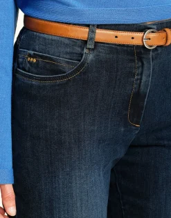 Sale Jean 7/8 bleu stretch Jeans|Ajustés