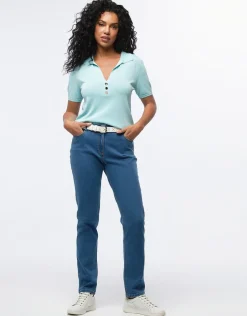 Clearance Jean ajusté bleu clair Jeans|Ajustés