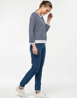 Outlet Jean bleu clair coton Jeans|Ajustés