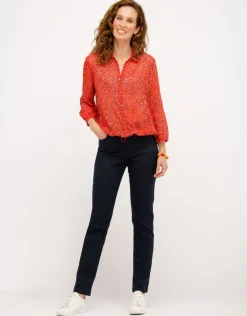 Outlet Jean bleu marine stretch Jeans|Pantalons