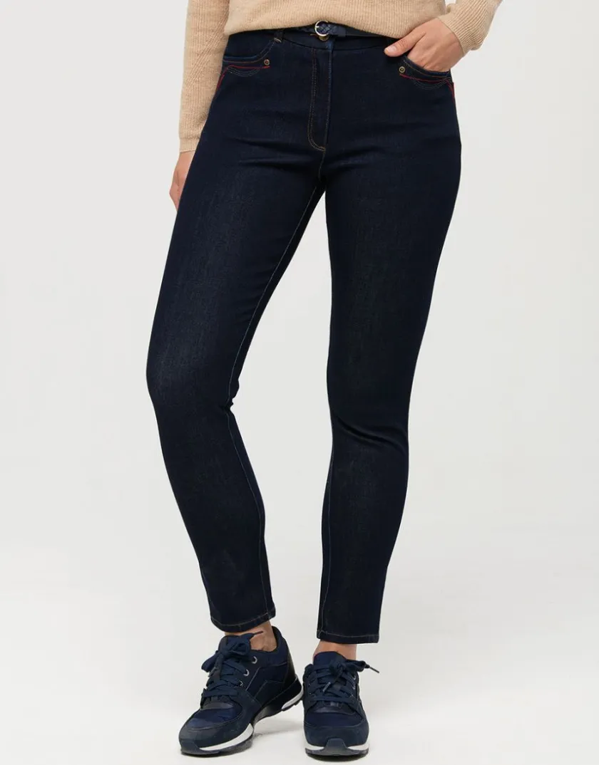 Sale Jean brut 7/8è bi-stretch Slims|Pantalons