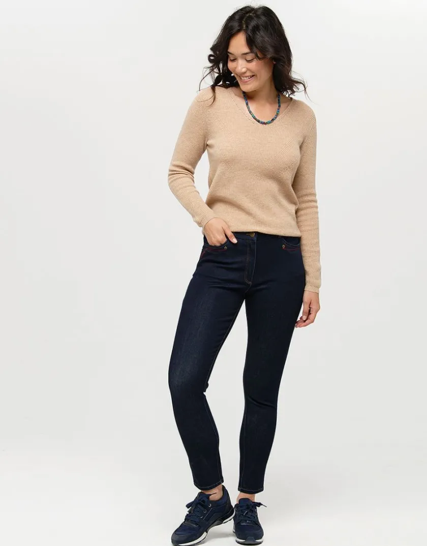 Sale Jean brut 7/8è bi-stretch Slims|Pantalons