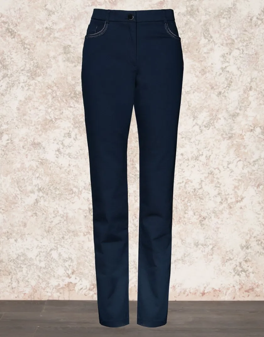 Fashion Jean chic marine Jeans|Ajustés