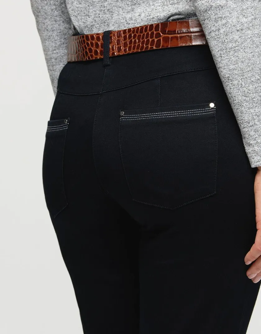 Sale Jean chic noir stretch Jeans|Ajustés