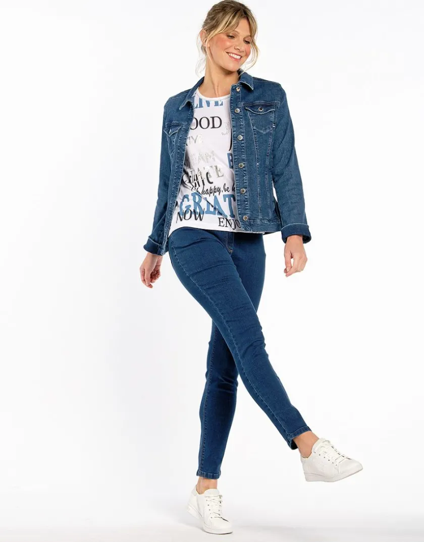 Online Jean 7/8e bleu brut Jeans|Slims