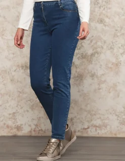 New Jean 7/8ème bleu coton Jeans|Ajustés