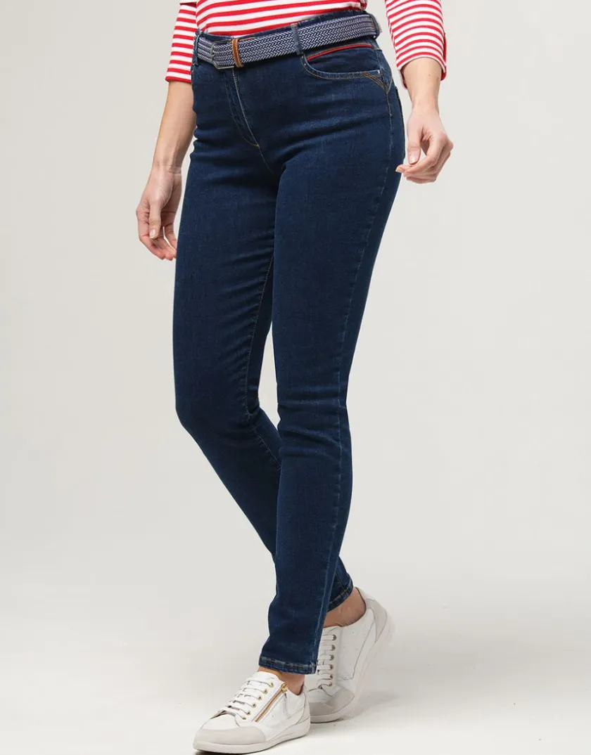 Discount Jean slim bleu coton Jeans|Ajustés