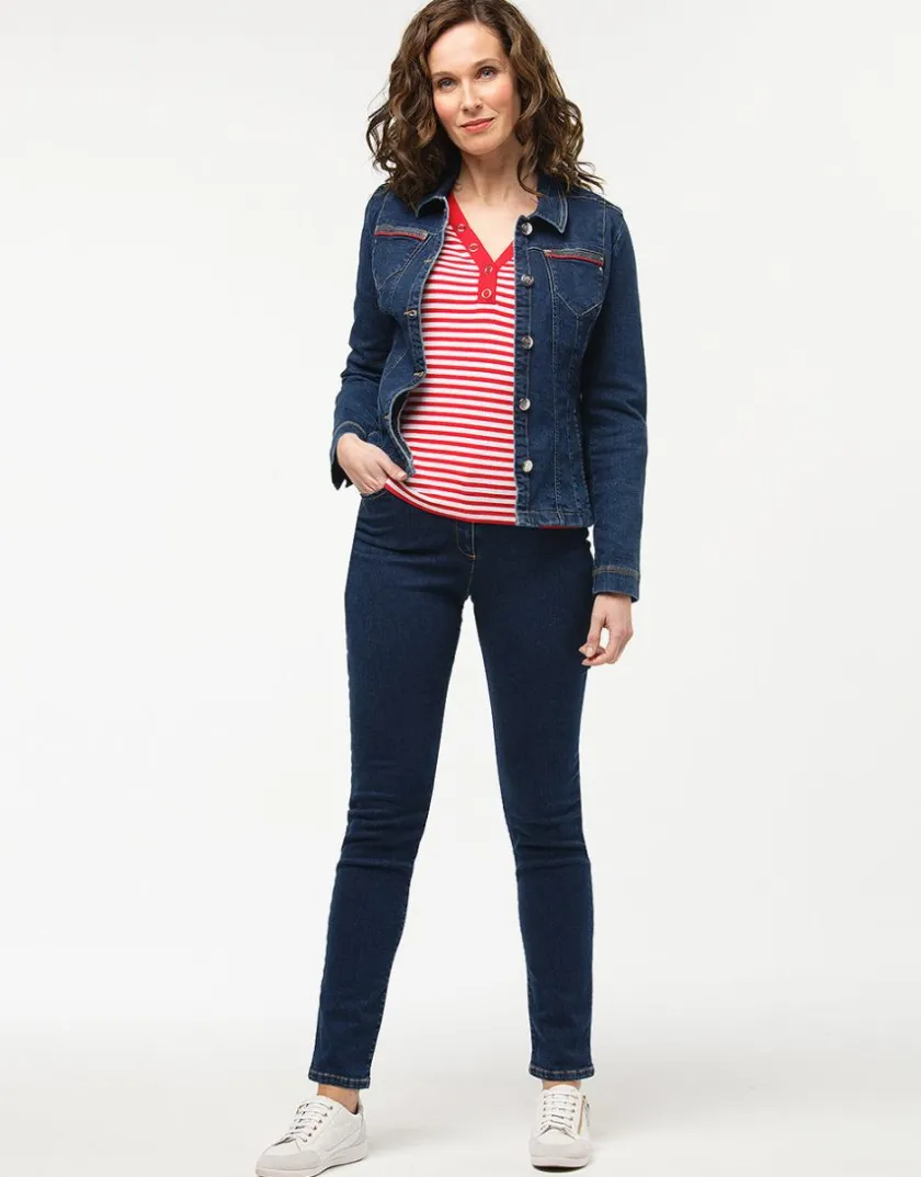 Discount Jean slim bleu coton Jeans|Ajustés