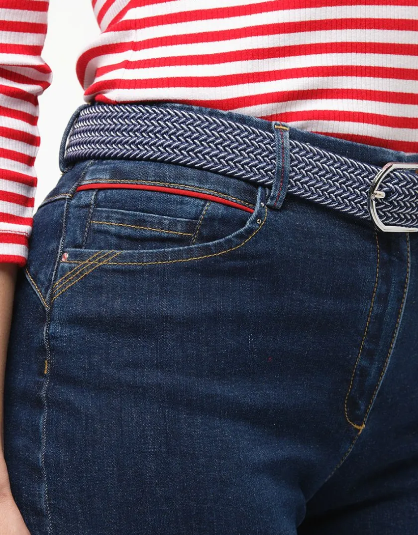 Discount Jean slim bleu coton Jeans|Ajustés