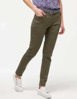 Online Jean slim vert kaki coton Jeans|Slims