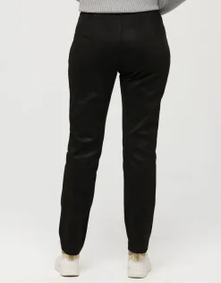 New Jegging 7/8è suédine noir Ajustés|Pantalons