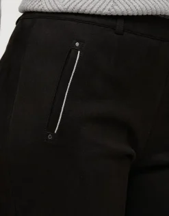 New Jegging 7/8è suédine noir Ajustés|Pantalons