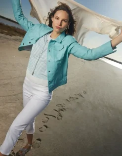 Hot Jegging blanc stretch Ajustés|Pantalons