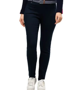 Hot Jegging bleu marine coton Slims|Pantalons