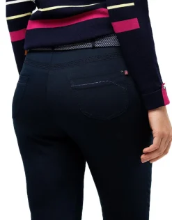 Hot Jegging bleu marine coton Slims|Pantalons