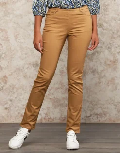 Fashion Jegging caramel coton Ajustés|Pantalons