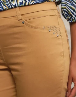 Fashion Jegging caramel coton Ajustés|Pantalons