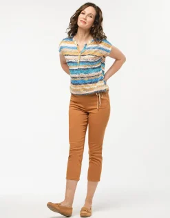 Best Jegging coton caramel Ajustés|Pantalons