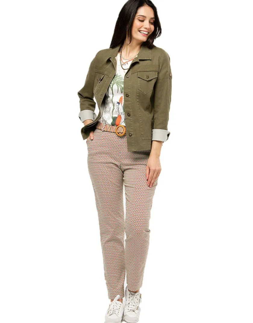 New Jegging coton imprimé Droits|Pantalons