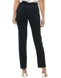 Discount Jegging droit bleu marine Droits|Pantalons