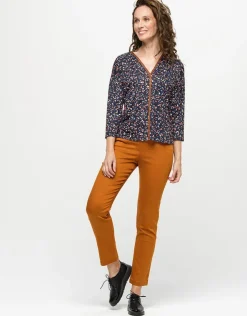 Clearance Jegging 7/8e coton ocre Ajustés|Pantalons