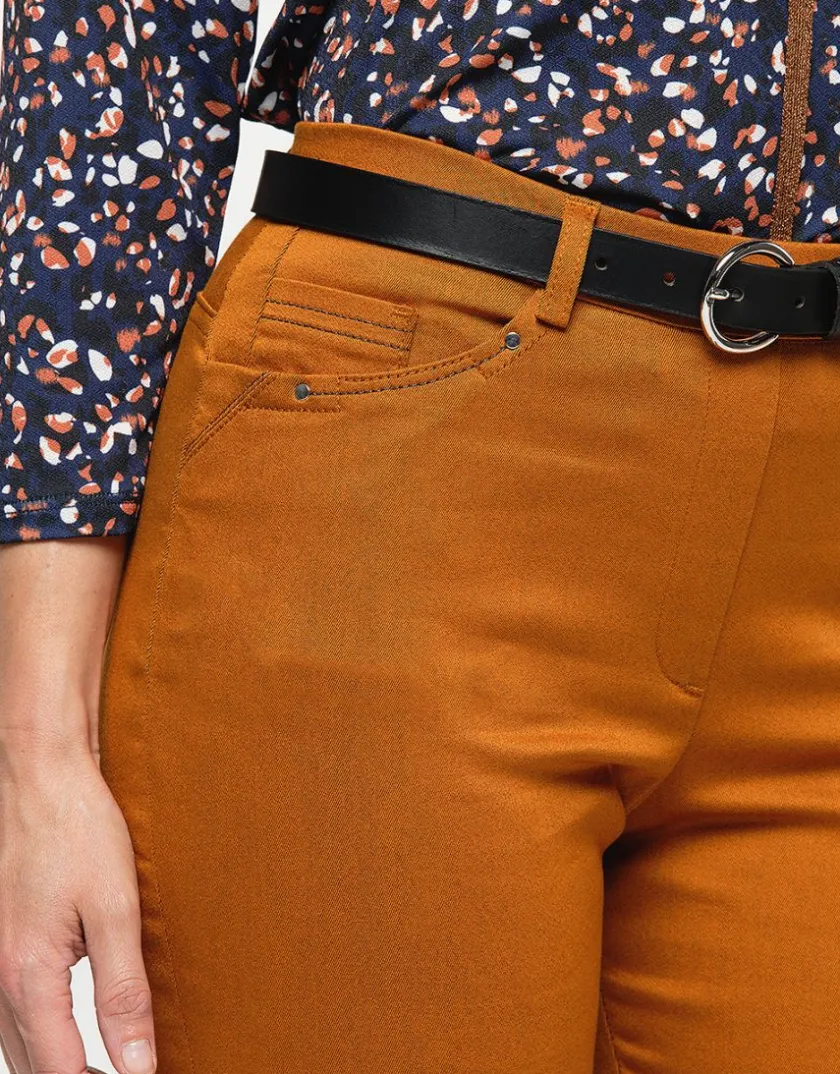 Clearance Jegging 7/8e coton ocre Ajustés|Pantalons