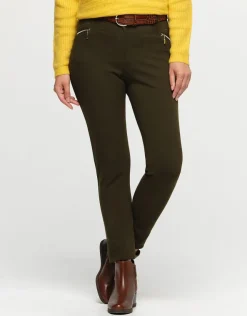 New Jegging 7/8e kaki Slims|Pantalons