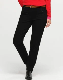 Outlet Jegging 7/8e noir Droits|Pantalons